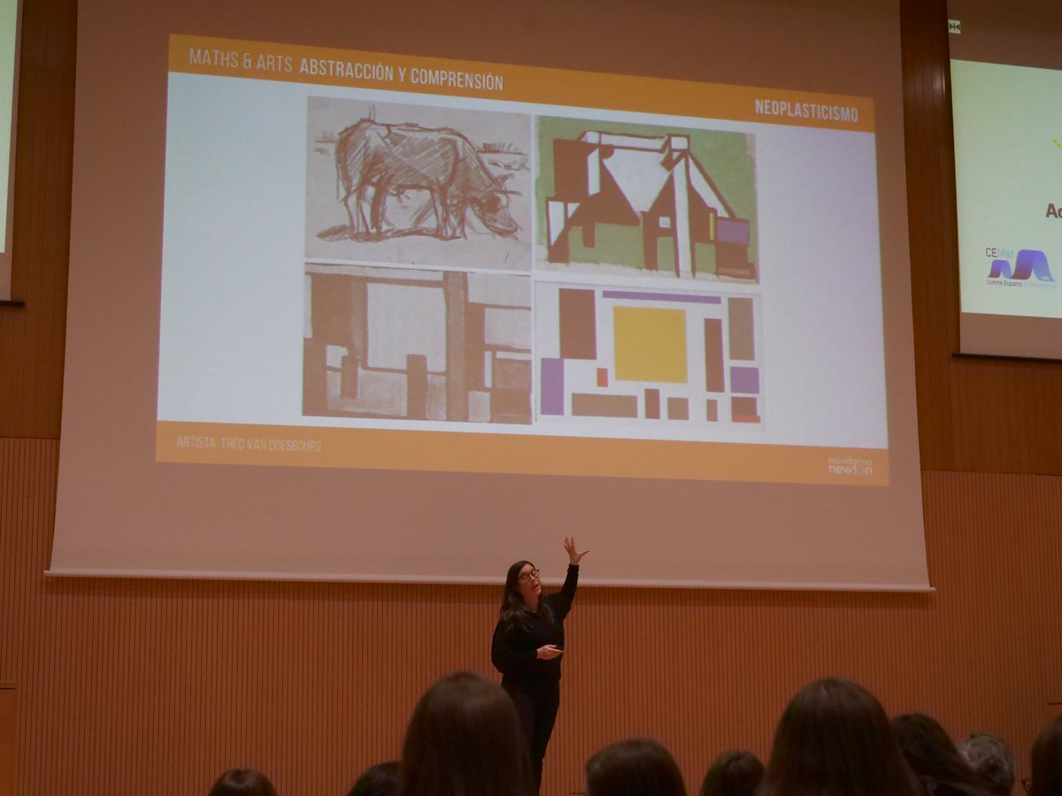 mandarinanewton's tweet photo. Acercando disciplinas uniendo #matemáticas y #arte, dos lenguajes abstractos para comprender el mundo. Grácias @RealSocMatEsp @UPV #mathematicseverywhere #artscience #Mathematics https://t.co/DnMSAK2lEE
