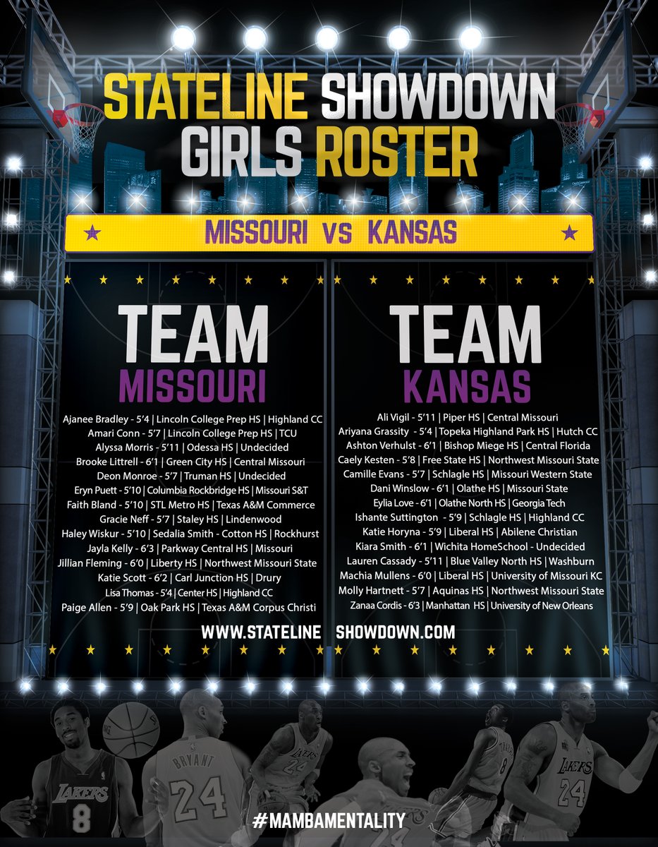 2020 #StatelineShowdown Missouri vs Kansas High School All-Star Weekend Girls Rosters!!! Are you #TeamMissouri or #TeamKansas