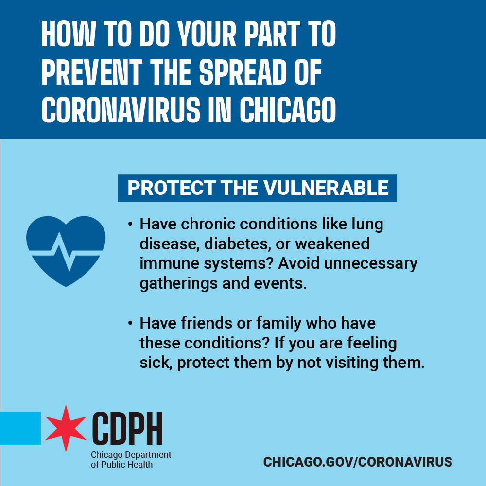 ChiPublicHealth's tweet photo. Our goal is to reduce the impact of #COVID19 in Chicago, but we need your help! Everyone has a role to play in getting ready and staying healthy. 

Here's how you can do your part: https://t.co/rcmgK6mTLX