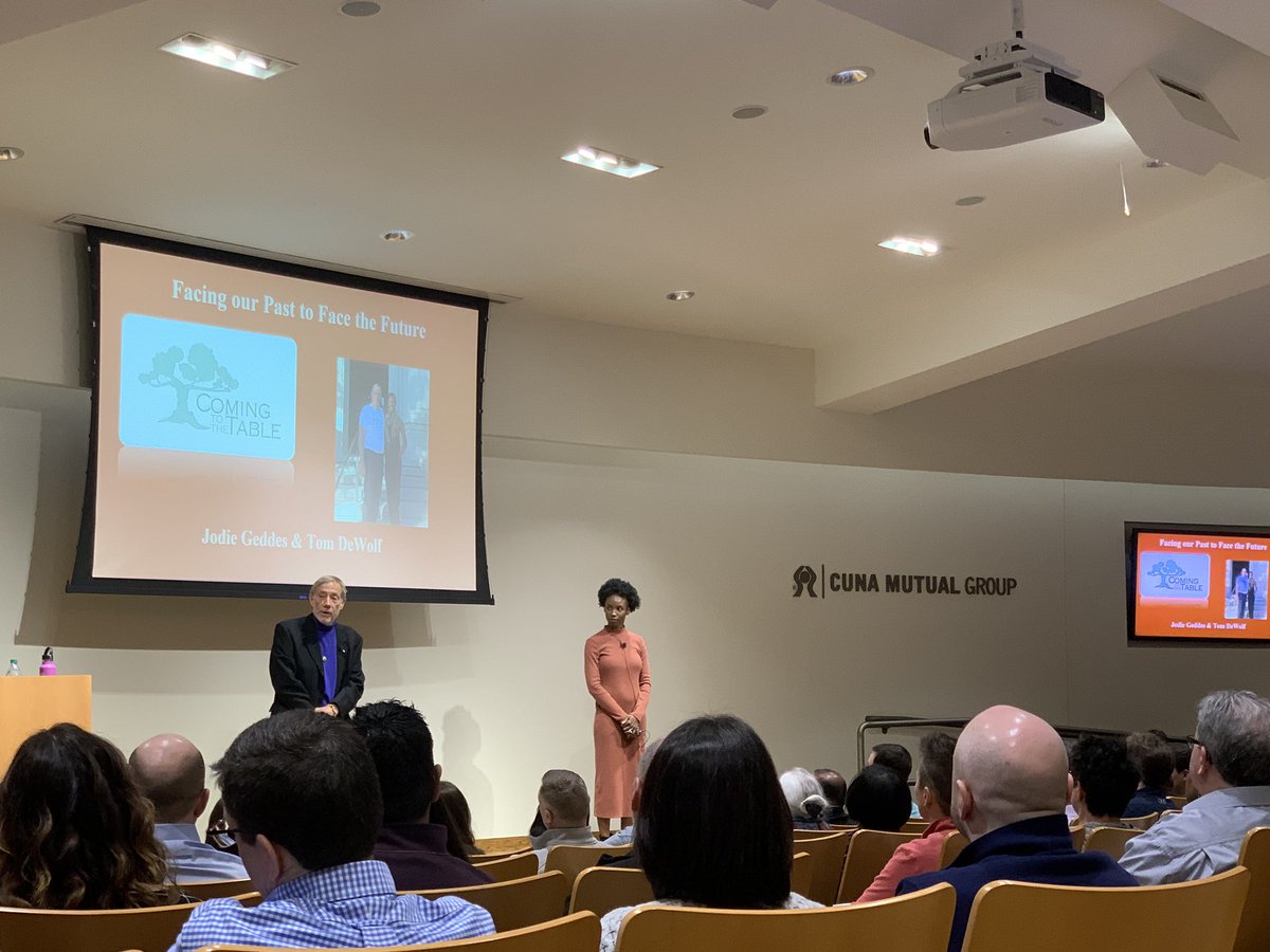 OpalEllyse's tweet photo. “When it comes to healing, thank you Malcolm X, by any means necessary!” - @TomDeWolf as part of a BRILLIANT talk at @CUNAMutualGroup today!! 

THIS!! 🙌🏽✨✨✨💎 #CU_Thrive https://t.co/35syCyVaVA