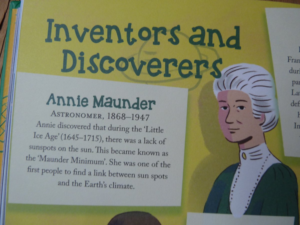 Annie Maunder 1868-1947. Born Strabane, Co Tyrone. Discovered in 'Little Ice Age' (1645-1715), lack of sunspots on; 'Maunder Minimum'! One of 1st to find link between sun spots &'s climate! Fellow  @RoyalAstroSoc! Moon crater named for her/husband,  @ROGAstronomers& RAS medal