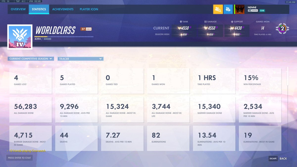 Hey guys😀 my account has been hacked! The person who hacked my account changed my nickname to fucking 'WORLDCLASS'. He play Tracer in my account and he is amazing shit LOL