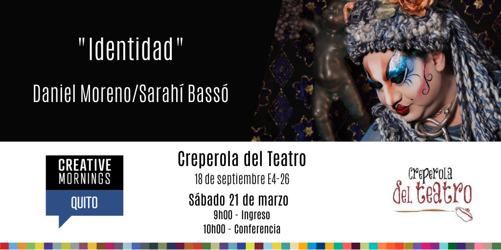 Tenemos una gran sorpresa para ti en este mes del tema #Identidad. 😊

El sábado 21 de #marzo sé parte de la fantástica mañana creativa que tendremos en la <a href="/CreperolaTeatro/">Creperola del Teatro</a>. 🥳

¡No te la puedes perder! 🙋‍♀️🙋‍♂️

#CMidentity