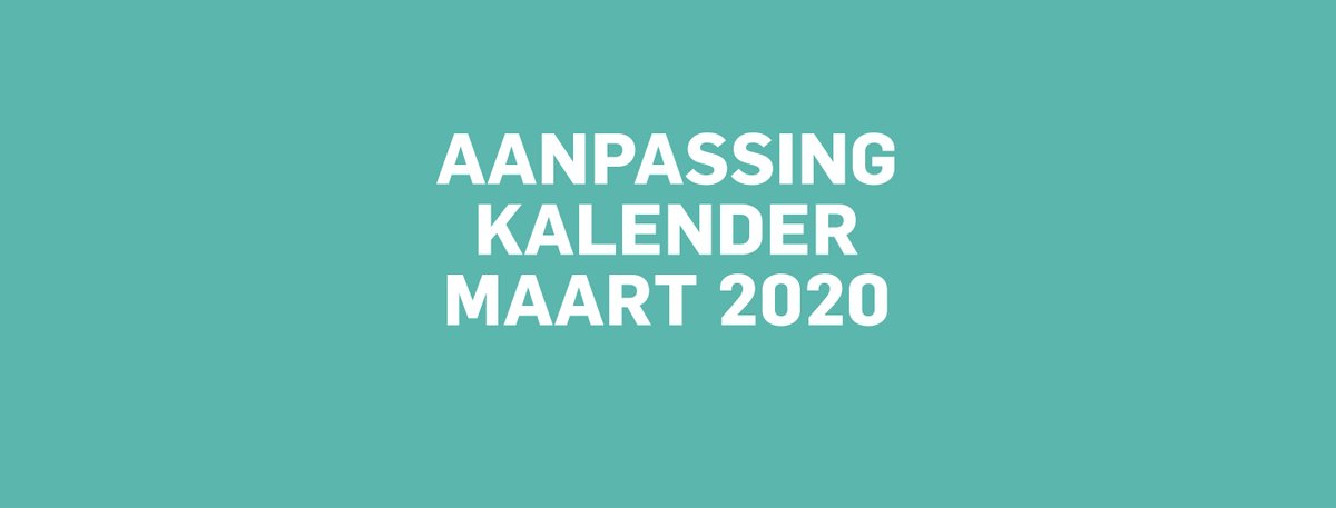 Mensen die in het bezit zijn van een ticket voor een voorstelling in maart 2020 zullen snel een e-mail ontvangen met informatie over de omboeking naar een nieuwe datum in de toekomst. Info: kursaaloostende.be/update #COVID19BE
