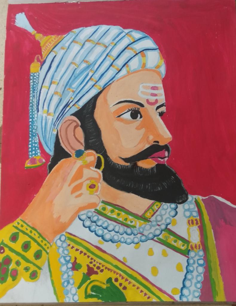 Shivaji & sambhaji maharaj sketch - YouTube