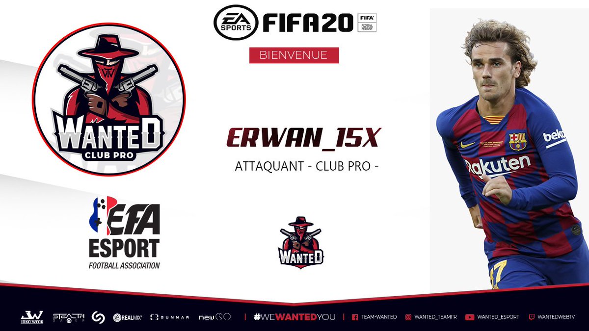 WanteD team a le plaisir d’annoncer la signature de 
@Erwan_15x 
 au sein de notre effectif.

 <a href="/WanteD_TeamFR/">Team WanteD</a> @gzb240779 <a href="/kevinho_46/">Kevinho</a>
 <a href="/nycoom/">Nyco-OM ⚪️Ⓜ️</a> <a href="/ThibautNorth/">Maestro</a> <a href="/eSportFA/">Esport Football Association</a> <a href="/WanteD_Papy/">𝑊𝑎𝑛𝑡𝑒𝐷 / 𝑃𝑎𝑝𝑦</a>