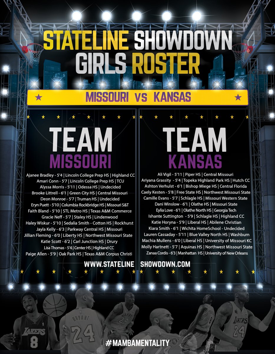 2020 #StatelineShowdown Missouri vs Kansas High School All-Star Weekend Girls Rosters!!! Are you #TeamKansas or #TeamMissouri