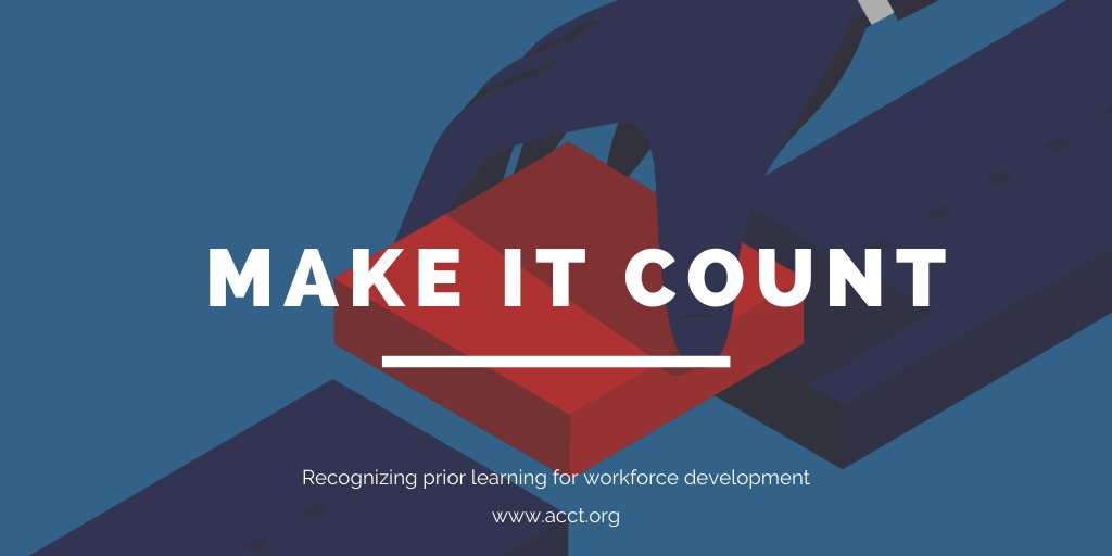 CCTrustees's tweet photo. Awarding credit for prior learning is one strategy colleges can use to better bridge students’ work and academic experiences. #MakeItCount details examples of two colleges that use PLA's in valuable ways. https://t.co/F0ZwjJdxA3 @dcccd https://t.co/So8HpW1iD7