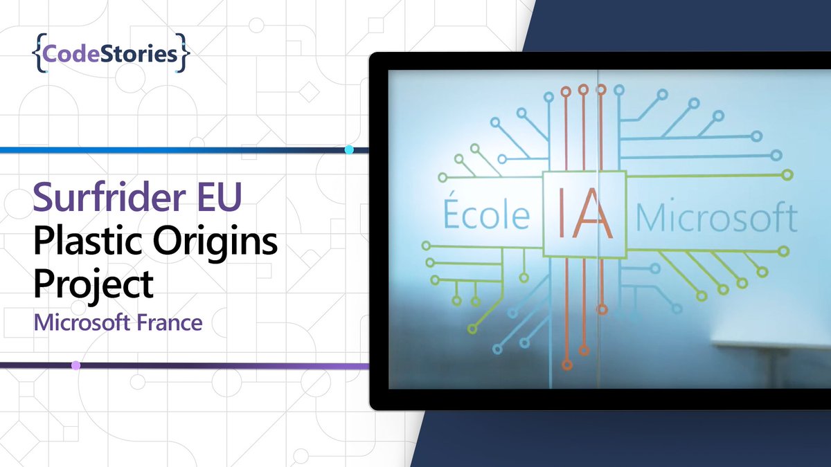 msdev's tweet image. Discover how the Plastic Origins application uses #AI and #MachingLearning to detect and classify pollution in rivers across France—and eventually the world. Watch in this #CodeStories video:
msft.it/6017TjiJb appreciate