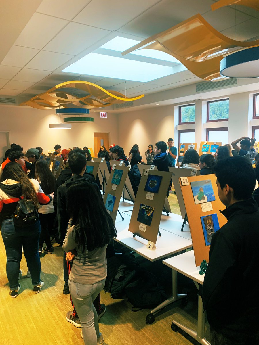 Our awesome <a href="/LakeViewHS/">Lake View HS</a> Art student, under the direction of <a href="/csilla_kosa/">Csilla Kosa</a> , are ready to show off their #canvas4conservation artwork! #STEAM <a href="/ECCECPS/">Early College and Career Education (ECCE)</a> @network14cps <a href="/FOLVHS/">Friends of Lake View High School</a> <a href="/pjkarafiol/">Paul Karafiol</a>