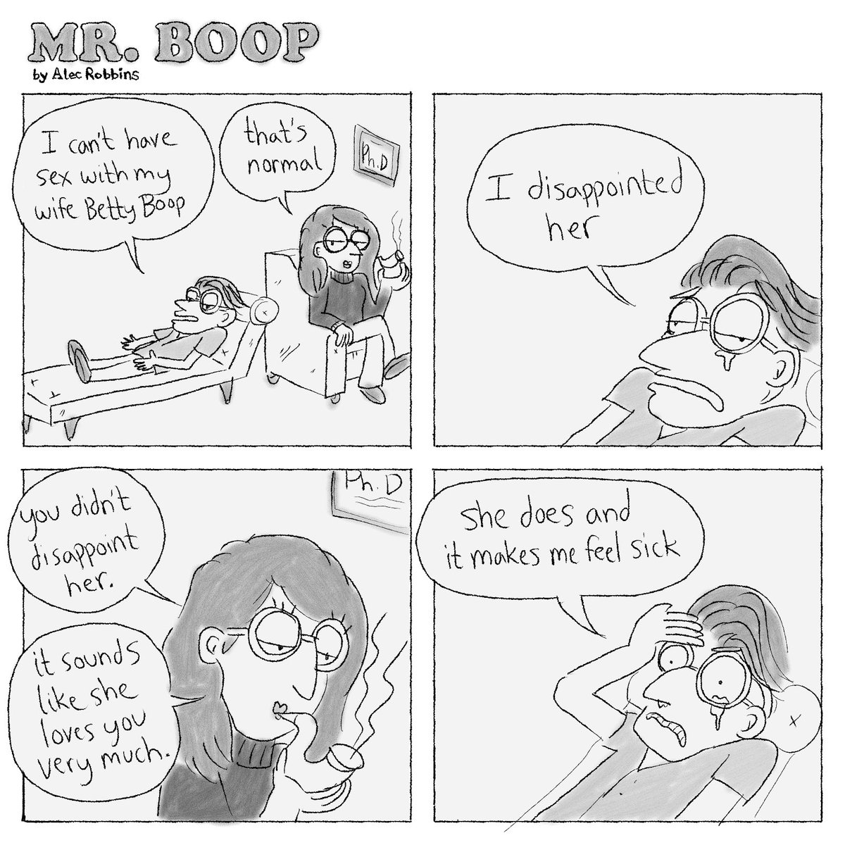 mr. boop returns to therapy