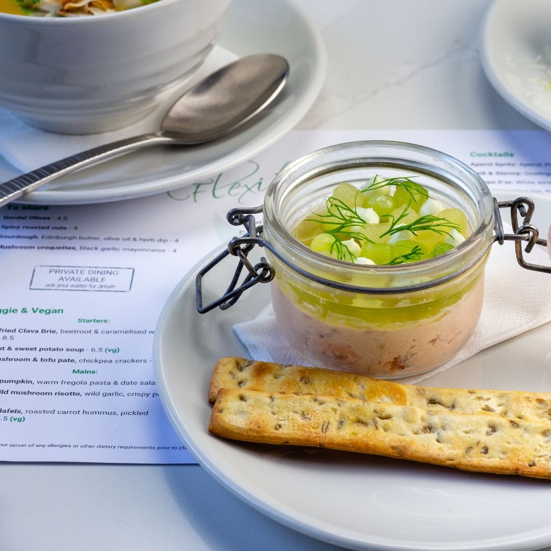 Sometimes it's the simple dishes that are best! 😋 Our smoked salmon pate with cucumber jelly and fennel crackers might just steal your heart!