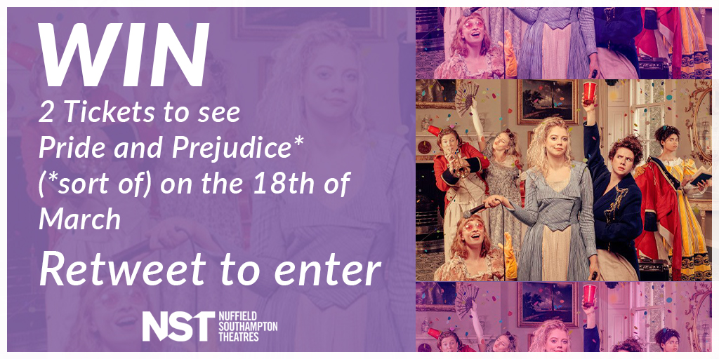 RadioSonar's tweet photo. Fancy winning two tickets to see Pride and Prejudice* (*sort of) at @NSTheatres City on Wednesday the 18th? 

Simply retweet this tweet by Midday on Tuesday the 17th to be in with a chance to win! https://t.co/hixXoxivaJ