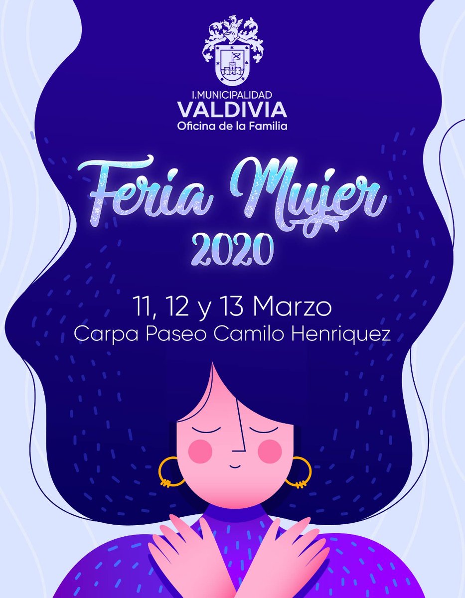 munivaldivia's tweet photo. 🚺💜Invitamos a la comunidad a conocer los maravillosos  productos confeccionados por  emprendedoras de Valdivia. Te esperamos en la “Feria Mujer 2020”!!! en la Carpa Paseo Camilo Henríquez. Desde las 10:00 a las 19:00 horas.  

#Valdiviacl https://t.co/zJbzILGdQW