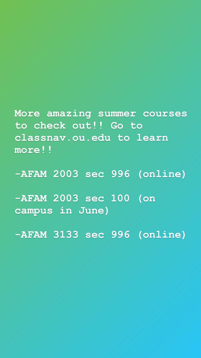 Who’s looking for more summer courses?!