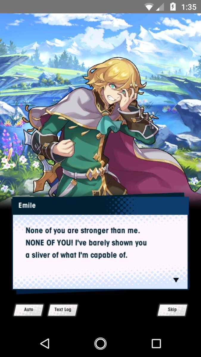 this affects him in much of the game's dialogue. he's so desperate to be stronger than someone, and Euden, the person he SHOULD be stronger than, takes his strength from him when he convinces Mercury to his side. It's a devastating blow to his self esteem