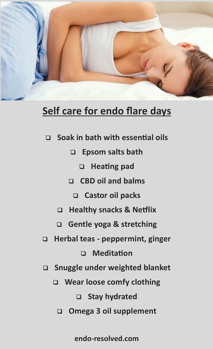 ResolvedEndo's tweet image. An #endometriosis #flare can kick off at any time but there seem to some common triggers - read how to reduce your chance of getting a flare and tips to help gain relief

endo-resolved.com/cause-and-trig…