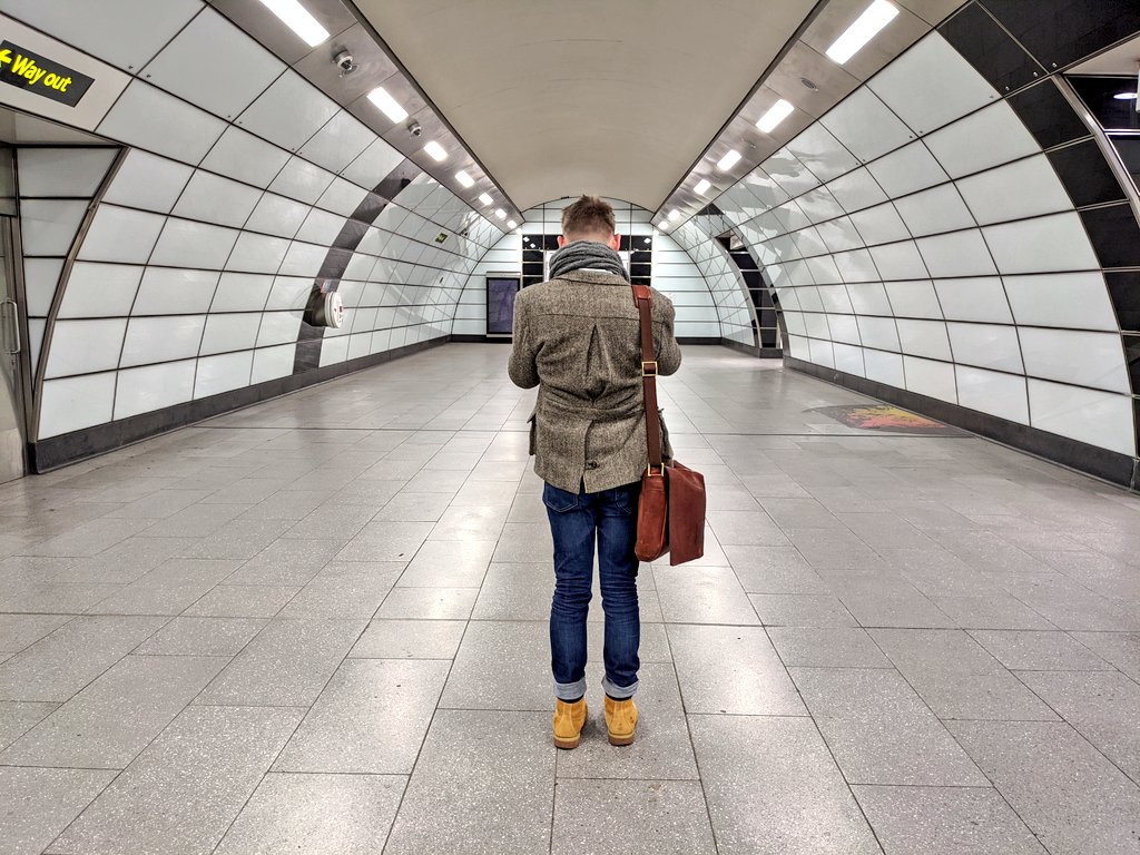 GarethDennis's tweet photo. Here's @MrTimDunn in action creating his lovely #EmptyUnderground shots... 🤓 https://t.co/pnH3iHLed2