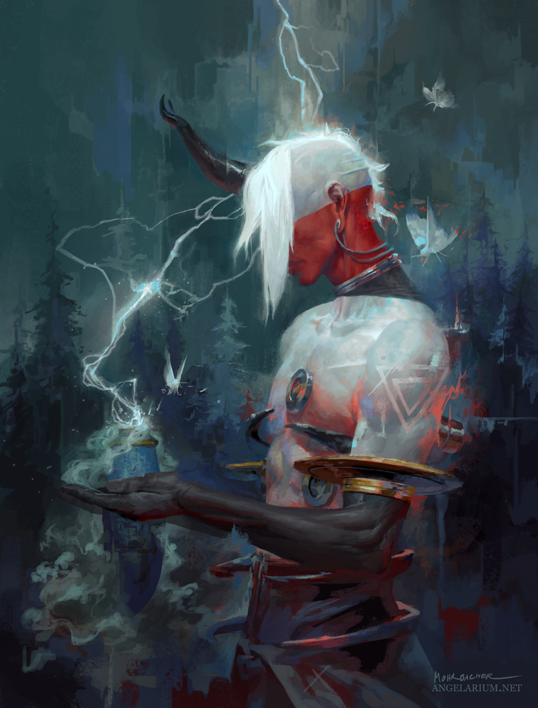 bugmeyer's tweet photo. Baraqiel, The Living Vessel ⛈️
Despite appreciation for the fruits of his work, few assist Baraqiel.  He was infamous for the power he commanded, but also his lack of respect for it. His fall proved that the Watchers were not complete in their wisdom or their immortality. https://t.co/Pq1Ah0WeSx
