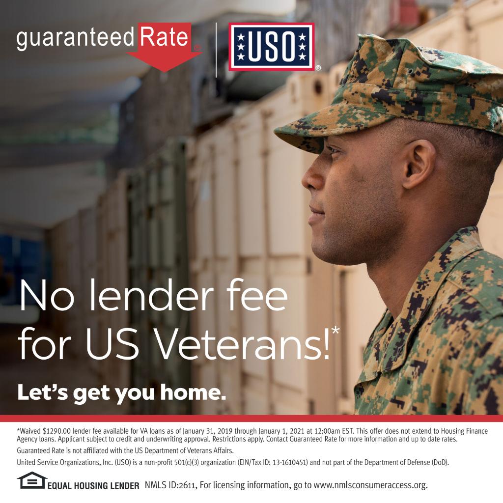 MattParadis's tweet photo. As a proud partner of @the_USO, we're dedicated to supporting VA homebuyers so throughout 2020, qualifying military homebuyers pay no lender fee on VA loans. Qualifying homebuyers could save up to $1,290 when they buy or refinance. https://t.co/DGpSsDs5Wf https://t.co/TxGAMsJF1R
