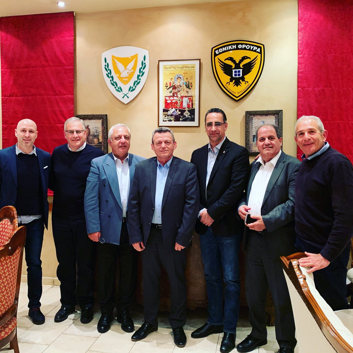 Farewell dinner with Brother Lt General Leontaris. Thank you for your service! @OrderOfAHEPA @EthnikiFroura @ileontaris @ahepacyprus