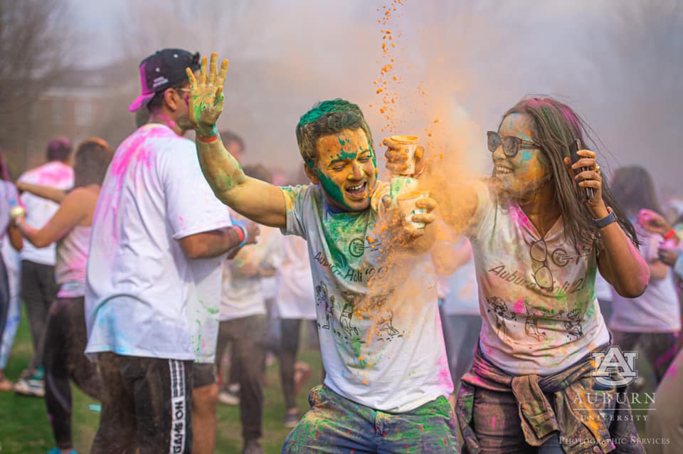 AuburnGlobal's tweet photo. Check out pictures from AU's 2020 Holi celebration HERE: https://t.co/YFaUpG4SVN https://t.co/aDJ0EJnNR4