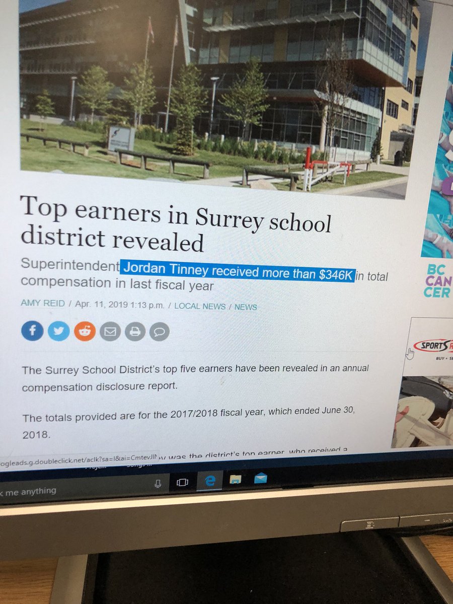 DavidLuiGlobal1's tweet photo. @jordantinney makes upwards of $346,000 a year. Anyone think he can get the Corona Virus epidemic under control and close Surrey schools? https://t.co/qYBYe4cFdx