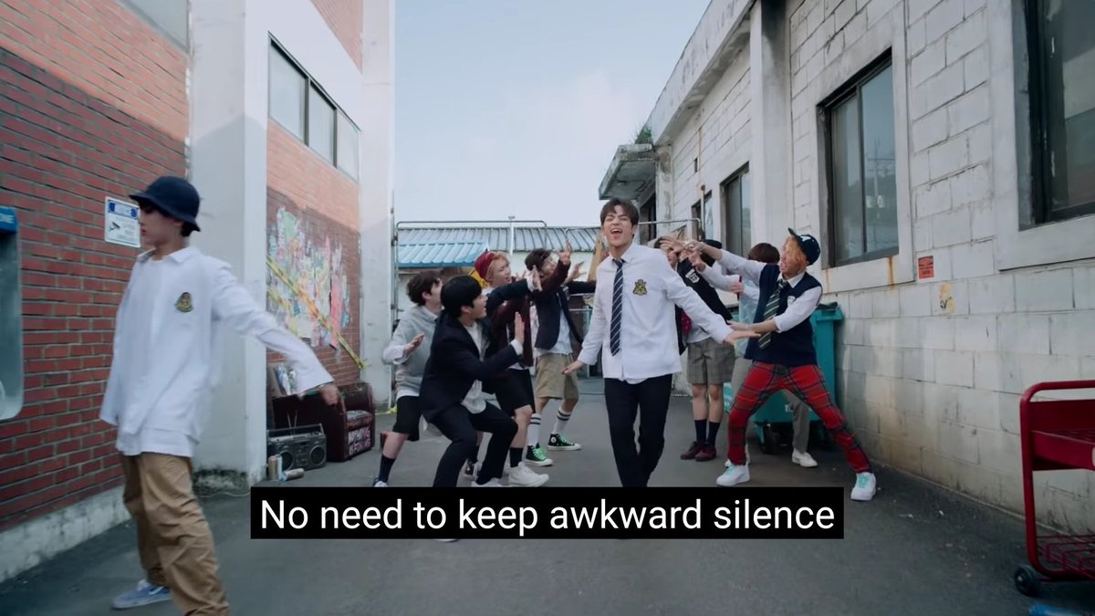 7. 갑자기 분위기 싸해질 필요 없잖아요 (Awkward Silence)↬ you're trying to be funny, but only awkward silence answers you└ inspired by unfunny Jisung's moments↬ korean title: └ You don't have to be moody all of a sudden└ No need to keep awkward silence