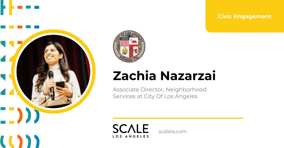 ScaleYourHealth's tweet photo. We have always believed that in order to address issues within healthcare, we need our local leaders to step up as well. That's why we are so excited to bring the Associate Director of Neighborhood Services for the City of LA Zachia Nazarai to the Spring Summit! #ScaleLA https://t.co/X8DInU0alj