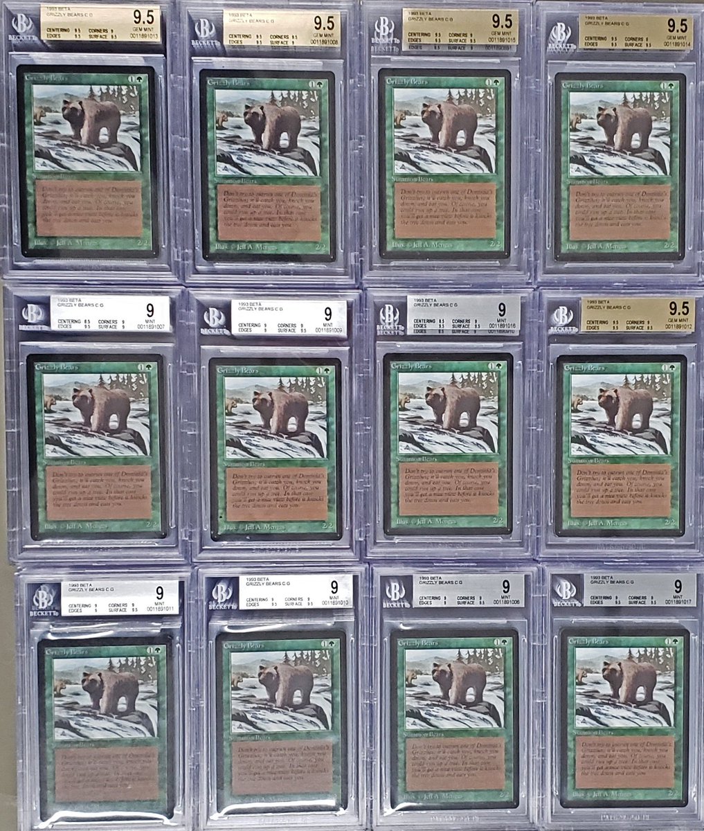 It's a grizzly attack! Check out our Facebook and Instagram for more graded cards! And keep an eye on our site if you want to snag some! They'll be up and listed soon! #mtg