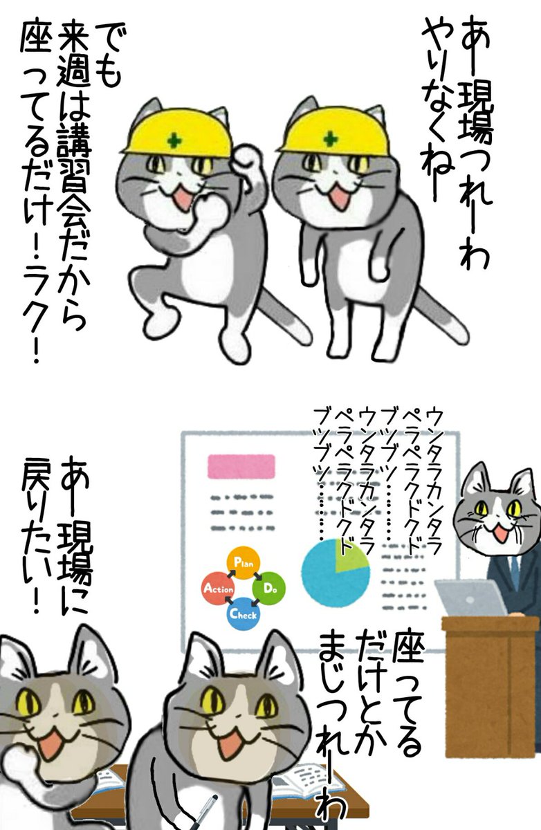 からあげのるつぼ なんだかんだ現場が好き 現場猫