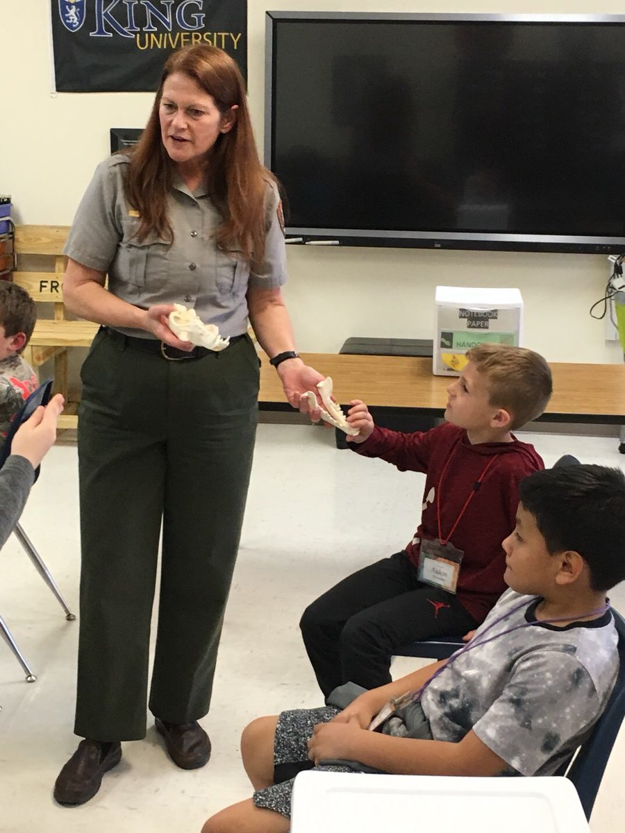 Getting to touch a real skeleton is so AWESOME! #tvtigers2020 <a href="/drlanaluttrell/">Lana Luttrell</a>