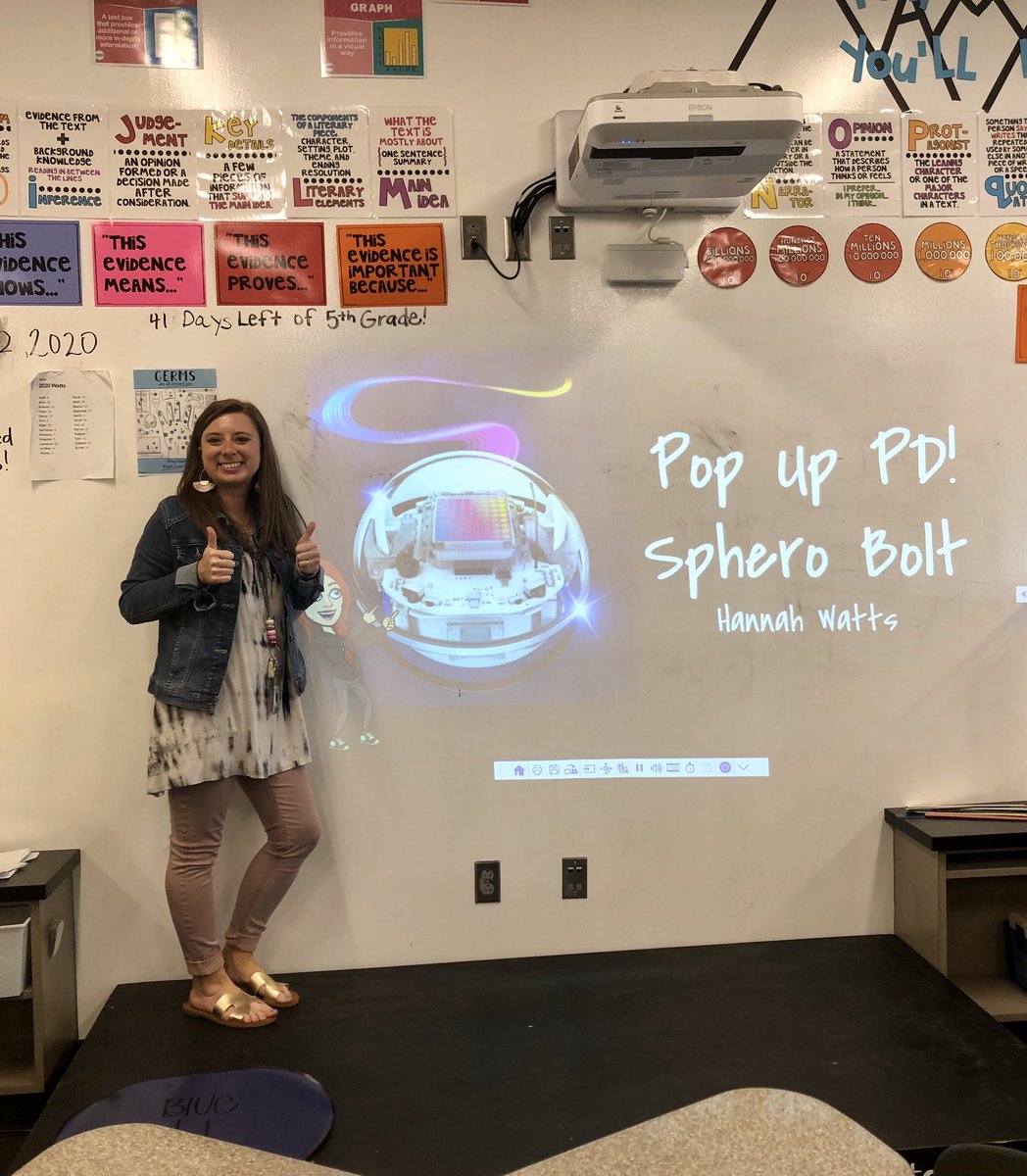 #RT <a href="/cynthiawattsEdD/">Cynthia B. Watts</a>: RT @mswatts21: Pop Up PD <a href="/TASPA_TCS/">The Alberta School of Performing Arts</a> this afternoon! Enjoyed teaching my coworkers about <a href="/SpheroEdu/">Sphero Education</a>! #tcslearns