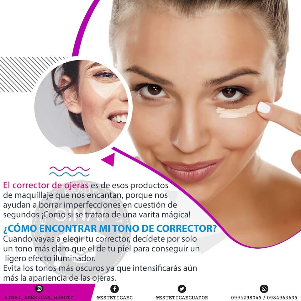 Un buen corrector puede marcar la diferencia en el maquillaje y la apariencia de cualquier rostro. Es un cosmético imprescindible que se ha convertido en nuestro mejor aliado para disimular y cubrir ojeras.
#SoySinaí #Sinaítip