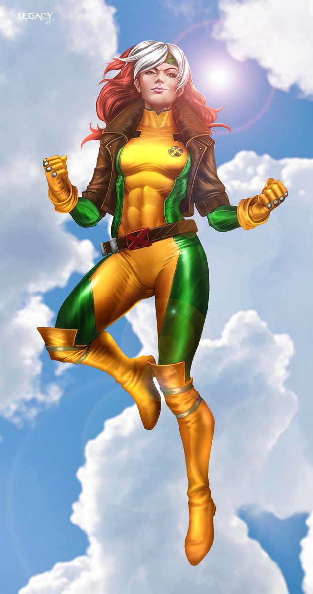 DAY 11: Anna Marie aka ROGUE! The adopted daughter of Mystique, Rogue was once a member of the Brotherhood of Evil Mutants. Now Rogue has become a veteran member of the X-Men. Can we all agree the jacket over spandex with headband is the BEST look for Rogue?  #WomensHistoryMonth