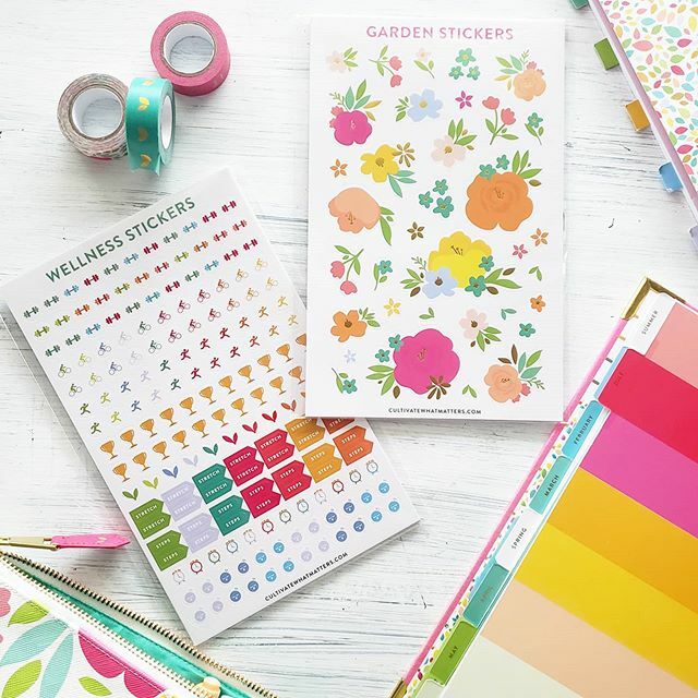 krodesigns's tweet photo. I just got a pep in my step!🥰
.
.
@cultivatewhatmatters is launching TWO  brand new sticker packs and exactly 6 days oh, and I was able to pre-order them so you could see! 👀👀
.
.
I will have a full video out on the 16 but will keep sneaking photos of… https://t.co/ZOPRkAui2c https://t.co/o0kuVTnmiw