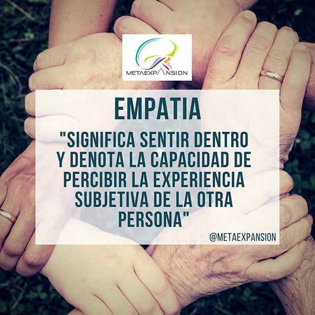 MetaExpansion's tweet photo. #empatia "Significa sentir dentro y denota la capacidad de percibir la experiencia subjetiva de la otra persona"🌿🌿🌿 🍀 En cada una de nuestras sesiones individuales y con los equipos de trabajo, la empatia es una de las capacidades a las cuales le ded… https://t.co/OtL4CGMHhQ https://t.co/Q0x8OJBGvm