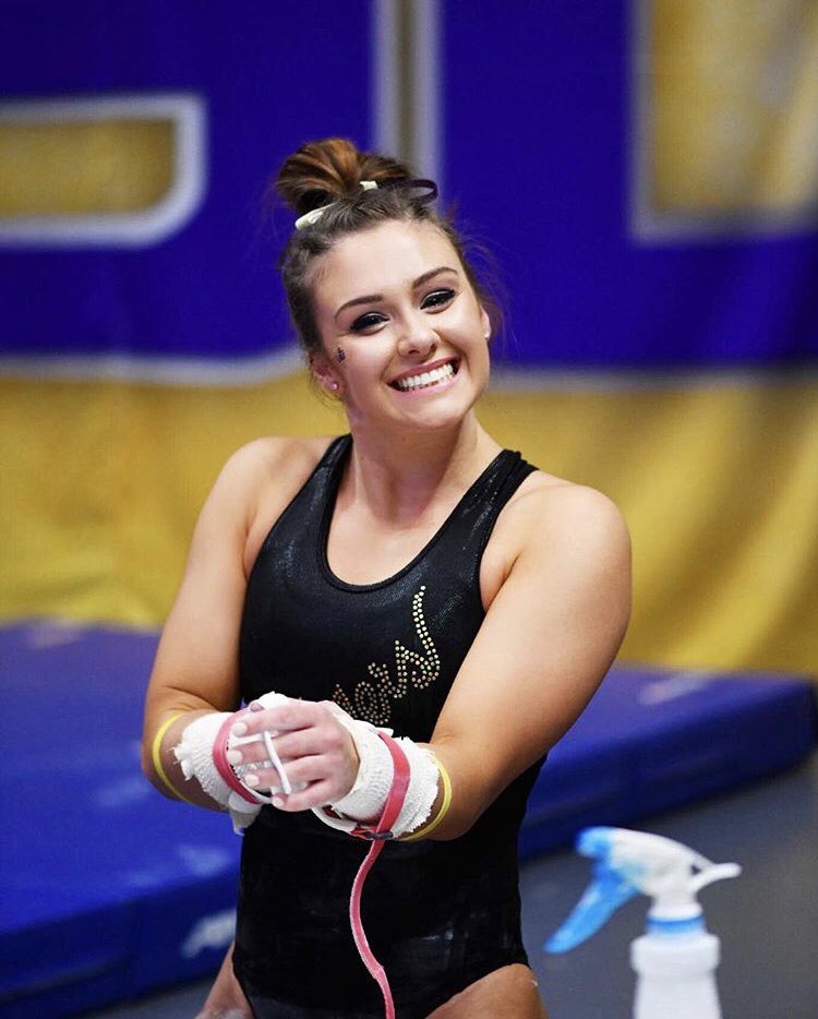 lsugymfan17's tweet photo. Fierce. Consistent. Fiery. Goofy. RUBY HARROLD: you are a loving ray of sunshine and this team would not be the same without you. Thank you for deciding to cross the ocean and come to college in the states. You will be missed dearly next season πππ―π#heyRuby #GodSavetheQueen https://t.co/Gc99RzRW2G