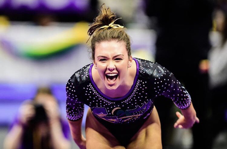 lsugymfan17's tweet photo. Fierce. Consistent. Fiery. Goofy. RUBY HARROLD: you are a loving ray of sunshine and this team would not be the same without you. Thank you for deciding to cross the ocean and come to college in the states. You will be missed dearly next season πππ―π#heyRuby #GodSavetheQueen https://t.co/Gc99RzRW2G