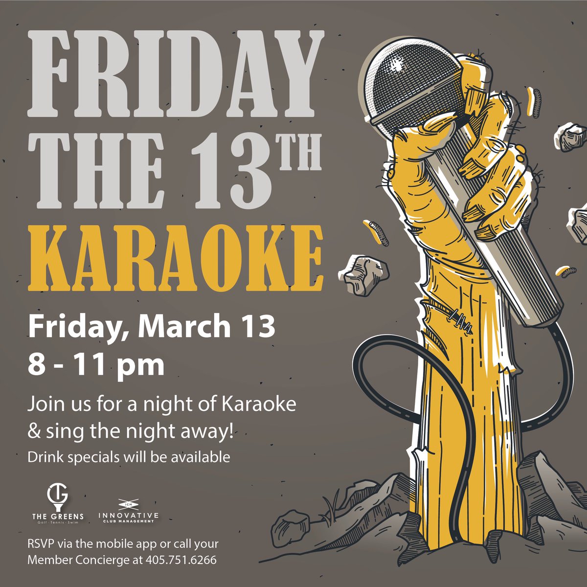 TheGreensCC's tweet photo. Come join us for events for the whole family to enjoy! Be sure to make your reservations.
 
#FriedChickenNight #FridayThe13thKaraoke #KidsClub #StoryTimeWithElsa #FortniteGameNight #StPattysDay https://t.co/N0g0CTkm5x