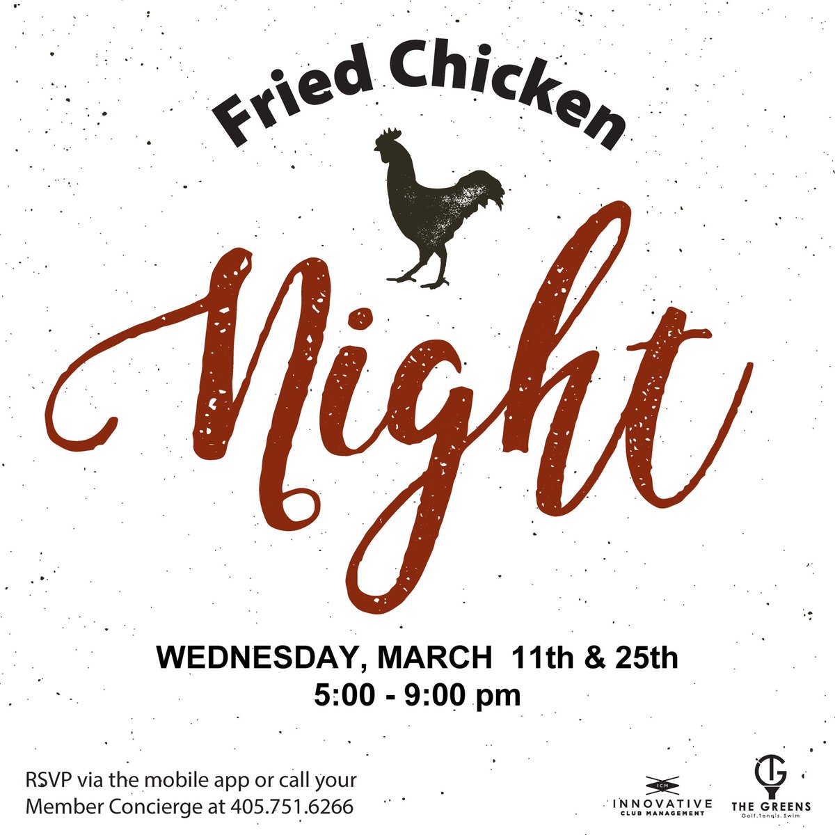 TheGreensCC's tweet photo. Come join us for events for the whole family to enjoy! Be sure to make your reservations.
 
#FriedChickenNight #FridayThe13thKaraoke #KidsClub #StoryTimeWithElsa #FortniteGameNight #StPattysDay https://t.co/N0g0CTkm5x