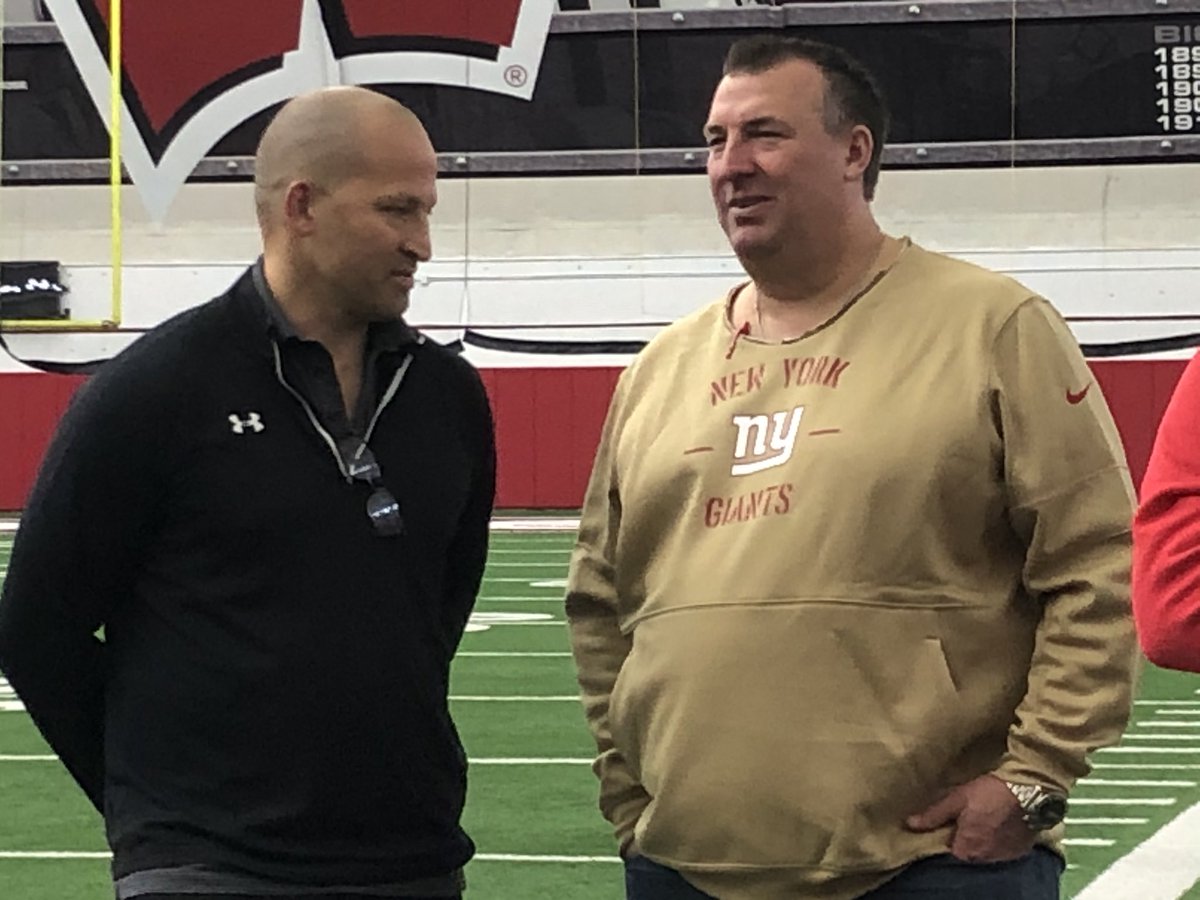 jernichols's tweet photo. Former Badgers Head Coach @BretBielema in the house for Badgers Pro Day. @nbc15_madison https://t.co/PDJNahjhma
