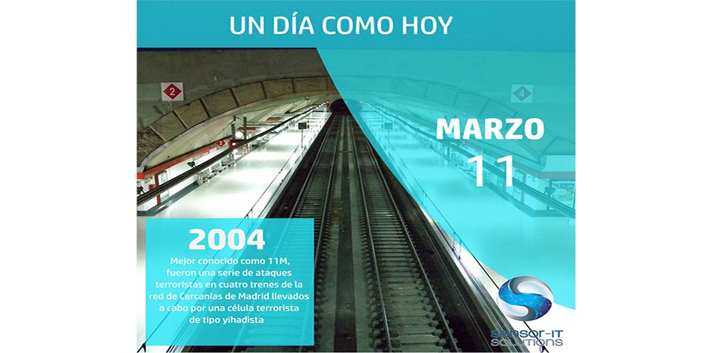 sensor_it's tweet image. Se conmemoran 16 años del #11MarzoESP