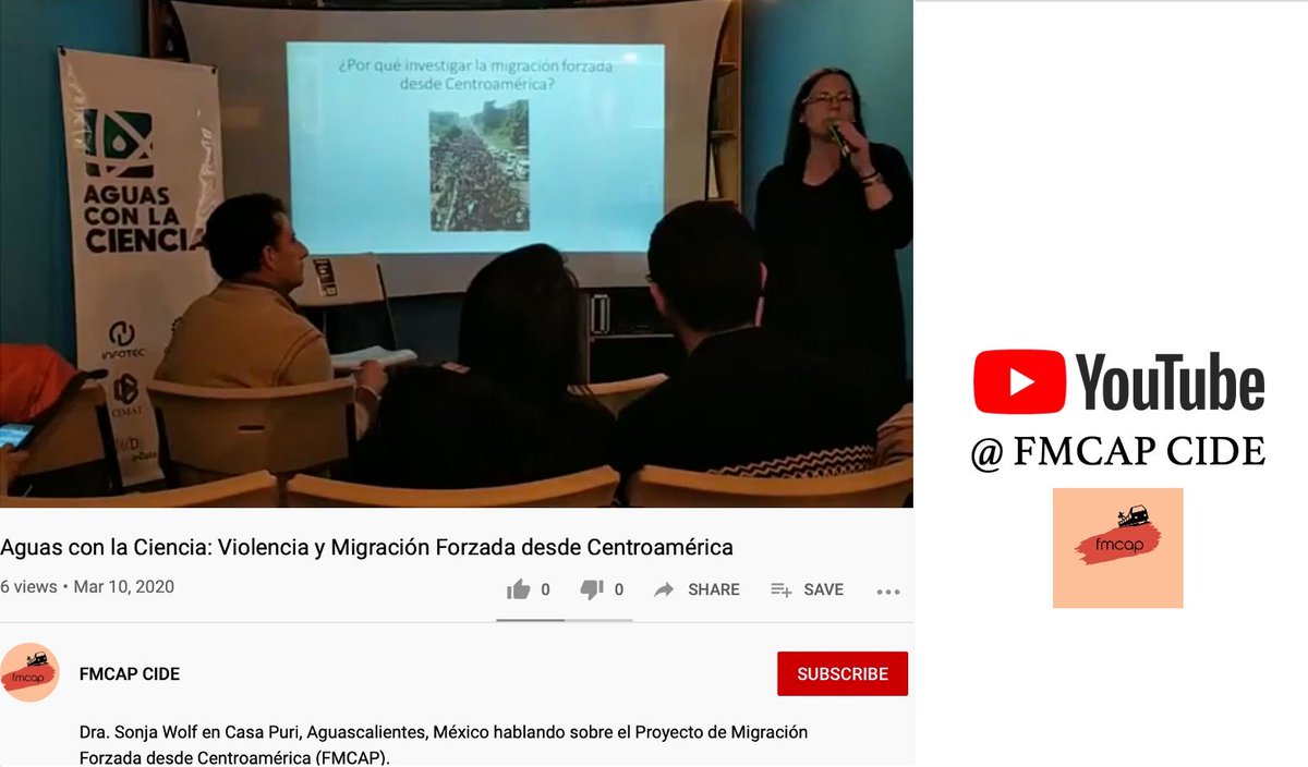 fmcap_cide's tweet photo. We are now active on YouTube! #FMCAP https://t.co/qzfdqIpaDk