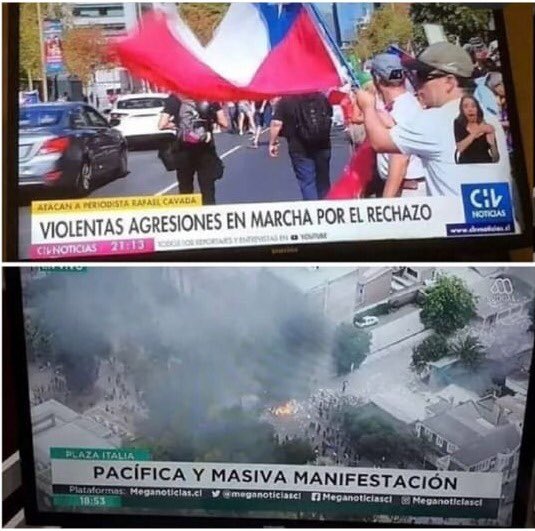 carreragonzalo's tweet photo. Así es la objetividad de la TV . https://t.co/Hb4LMRkPzH