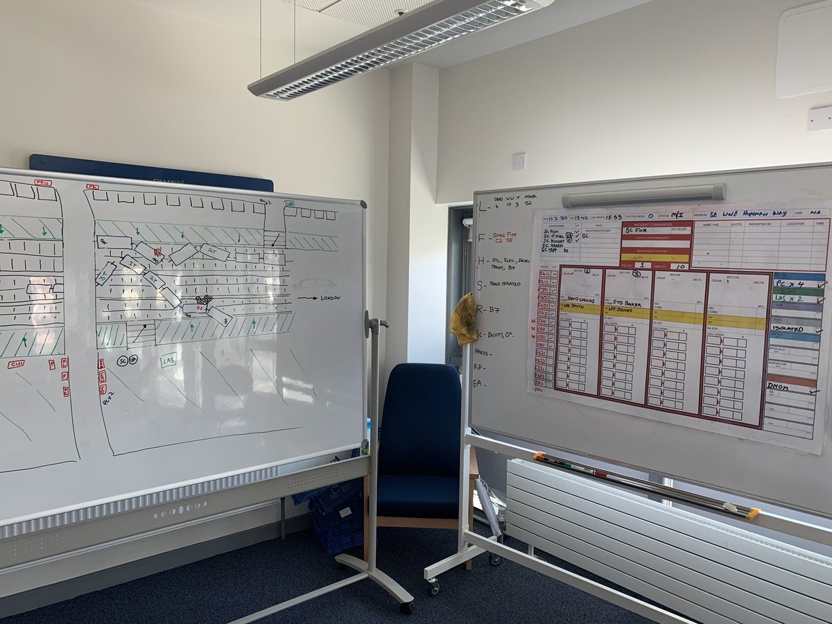 LFBBarkDag's tweet photo. Officers from NE area carried out incident command training this afternoon at Dagenham #awlayslearning #professionaldevelopment @NorthEastDAC @LondonFire @LFBIslington @LFBHavering @LFBWForest @NEAreaTraining https://t.co/7JZyBYpgnp