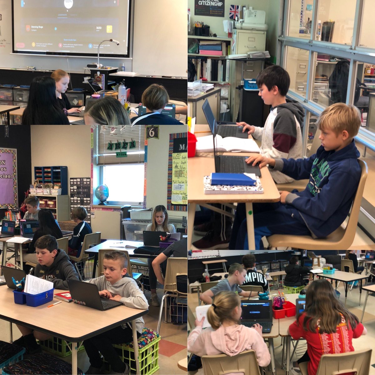 5th graders <a href="/WilsonsCreekInt/">Wilson's Creek</a> are using their knowledge on Quadrilaterals to play Quizizz. <a href="/DrKarynChristy/">Karyn Christy</a> <a href="/officialSPS/">Springfield Public Schools</a>