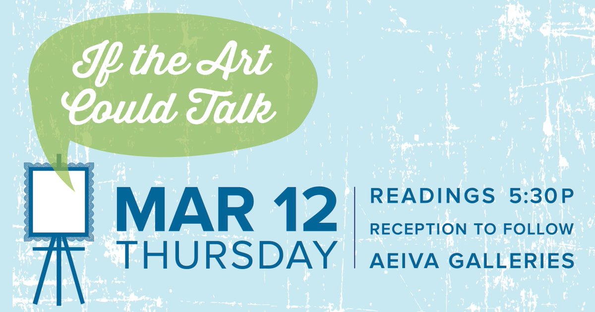 TOMORROW + FREE // Enjoy an evening of Spoken Word in the AEIVA Galleries by  <a href="/UAB_CAS/">UAB College of Arts & Sciences</a> Poetry and Flash Fiction students. TIMES >> 5:30pm | Poetry readings begin // Reception with light refreshments to follow. We look forward to seeing you there! *SNAPS*
