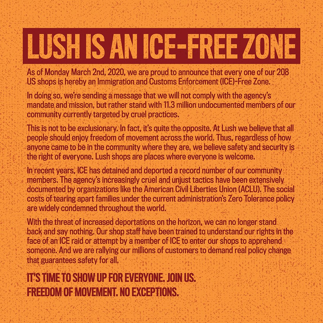 lushcosmetics's tweet photo. #FreeToMove #FreeToStay 

Learn More: https://t.co/HFjwWSJX4m https://t.co/JyBJGK8Rqj