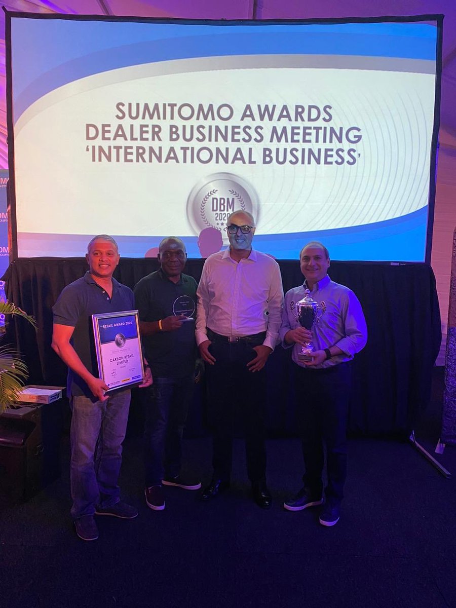 govindrams's tweet photo. It's great to be part and lead the winning team. Carbon retail team continue its excellent work with the #Dunlop brand in #Africa.  The #Nigerian team did better than others. Well done team #DWA / #Carbonretail.  Proud of you all. #thewinningteam https://t.co/P8god1cyJV